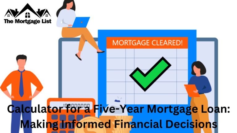 Calculator for a Five-Year Mortgage Loan: Making Informed Financial Decisions